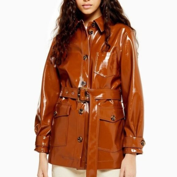 Topshop Boxy Faux Fur Coat In Black Multi - Picture 1 of 5